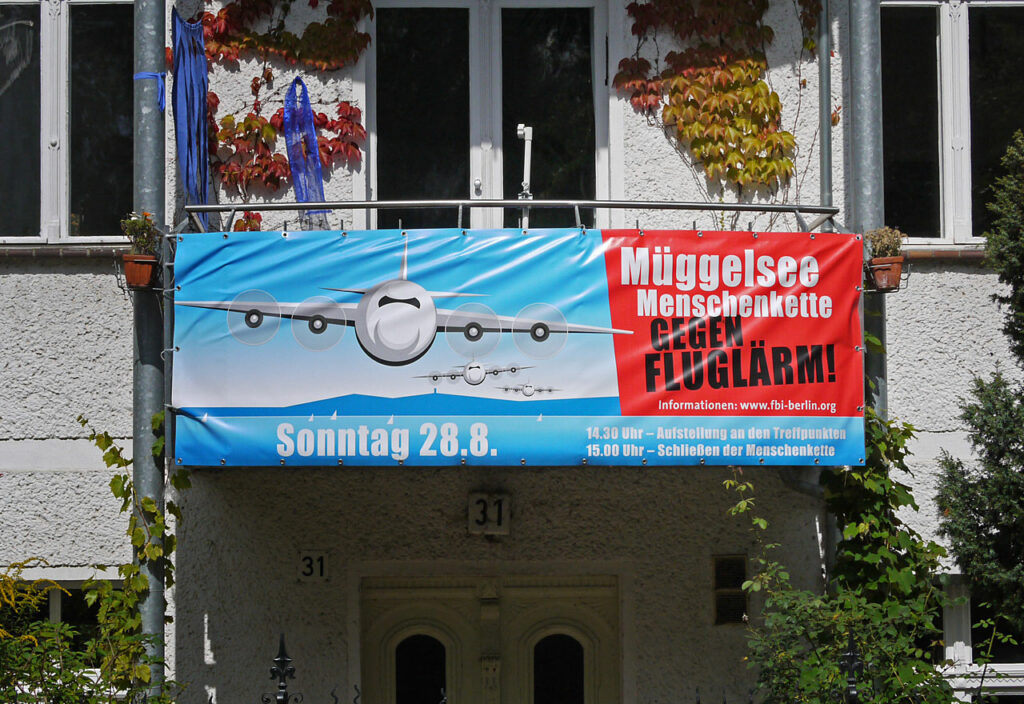 Friedrichshagen Protest gegen Fluglärm