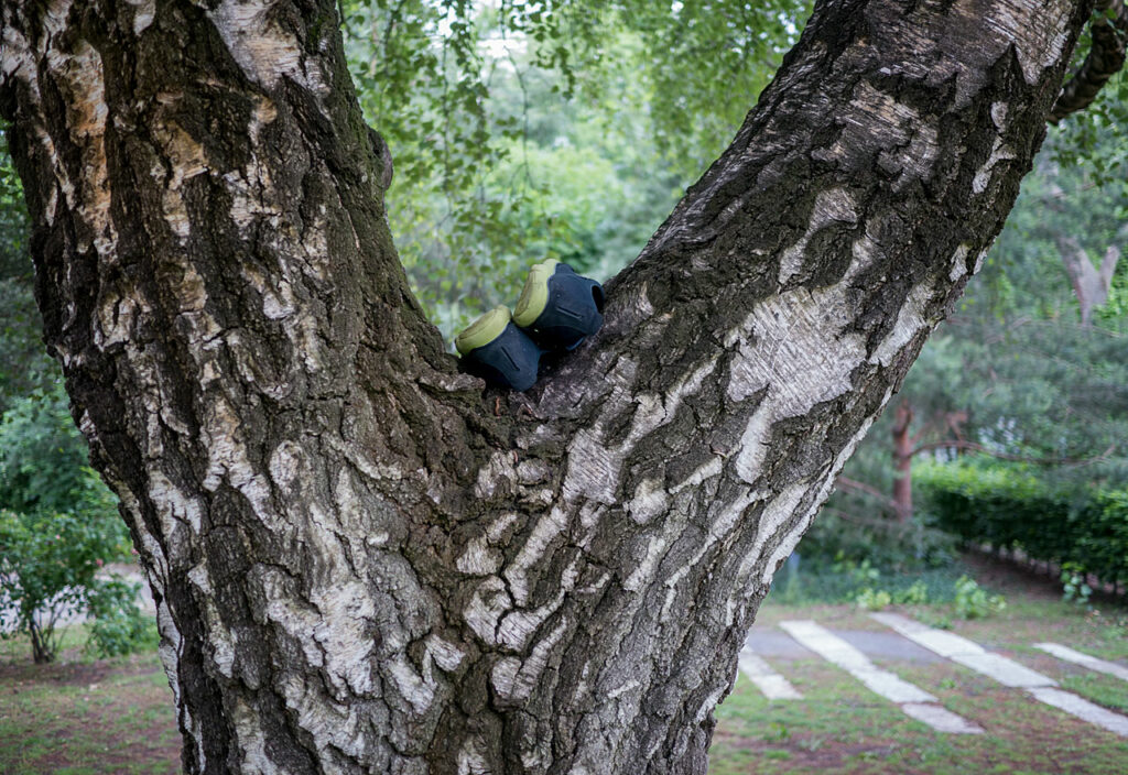 Berlin - Turnschuhe im Baum