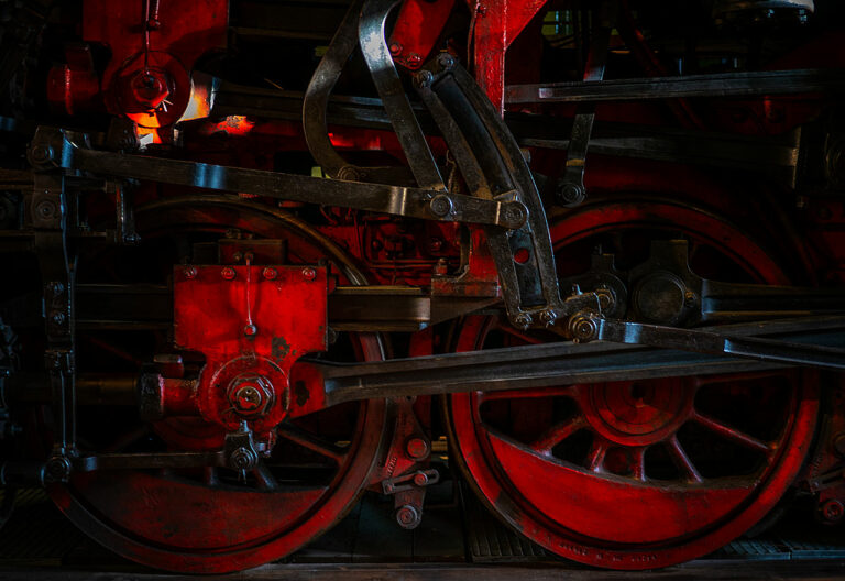 Eine Dampflok im Technikmuseum Berlin